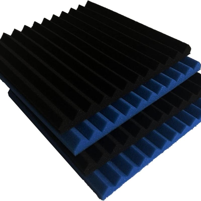 Acoustic Foam Panel Wedge Studio Soundproofing Wall Tiles 12" X 12" X 1"