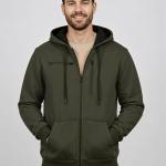 Men Full Sleeve Solid Hooded Sweatshirt