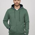 Men Full Sleeve Solid Hooded Sweatshirt