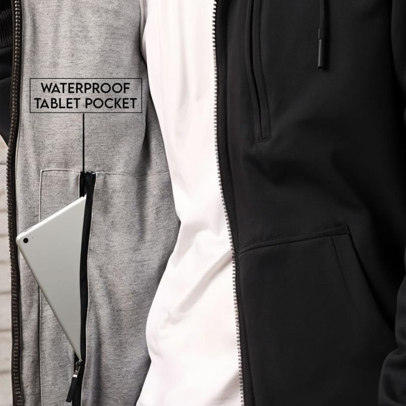 Men Full Sleeve Solid Hooded Sweatshirt