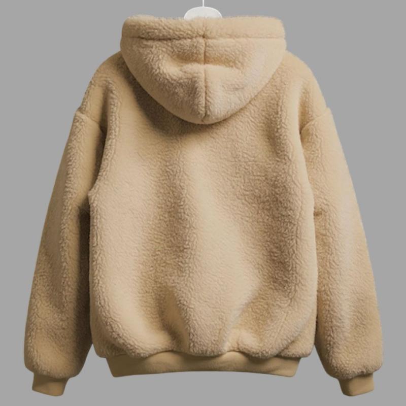 Women Full Sleeve Self Design Hooded Sweatshirt