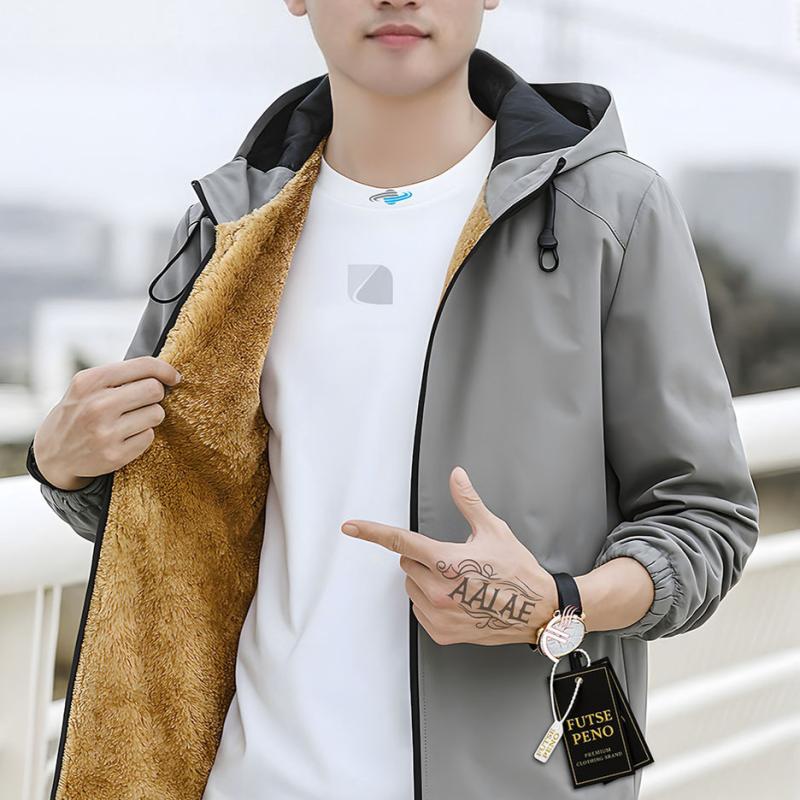 Men Colorblock Casual Jacket