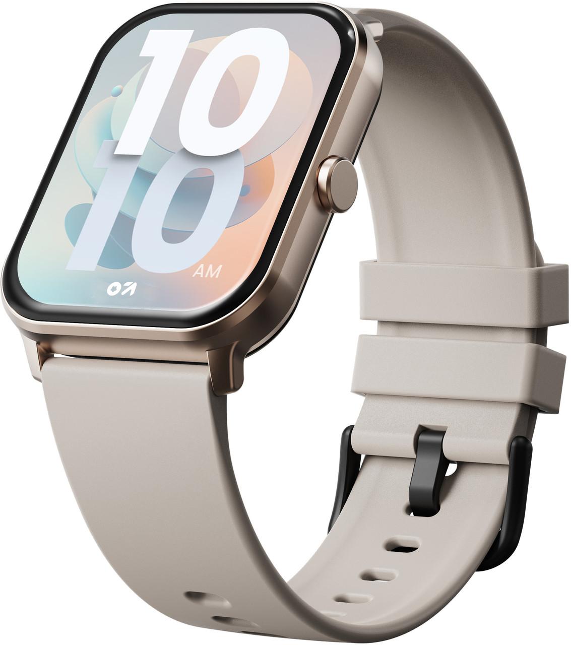 GOBOULT_Drift_BT_Calling_HD_Display__140__Watchface__BT_calling_Smartwatch___Beige_Strap__Free_Size__1