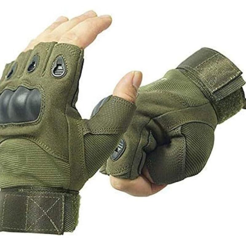 Gymisa Half Finger Anti-Slip for Men & Women Riding Gloves Riding Gloves  (Green)