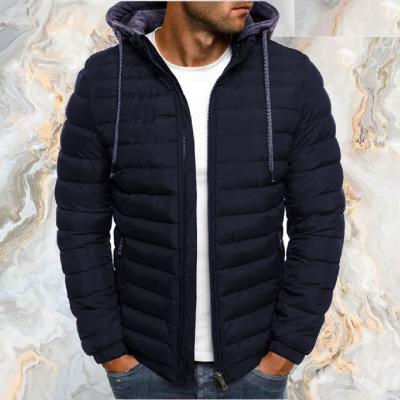 Men Solid Puffer Jacket