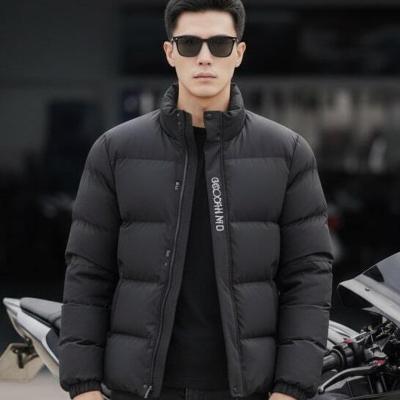 Men Solid Puffer Jacket