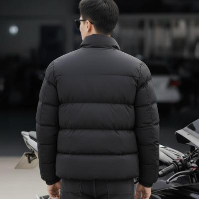 Men Solid Puffer Jacket