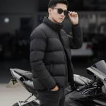 Men Solid Puffer Jacket