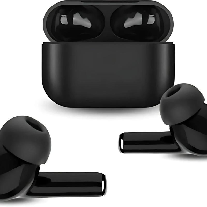 TECHIO Black Earbuds | True Wireless Stereo | Noise Cancelling Bluetooth  (Black, True Wireless)