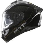 Agx Wonder Black ISI Certified with Anti UV Polycarbonate Visor ABS Material, Unisex Motorbike Helmet (Black)