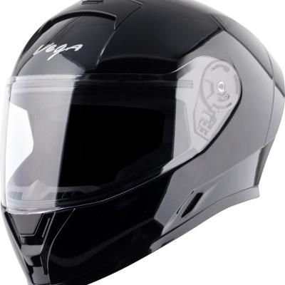 VEGA Ranger Solid Motorbike Helmet  (Black)