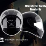 VEGA Ranger Solid Motorbike Helmet  (Black)