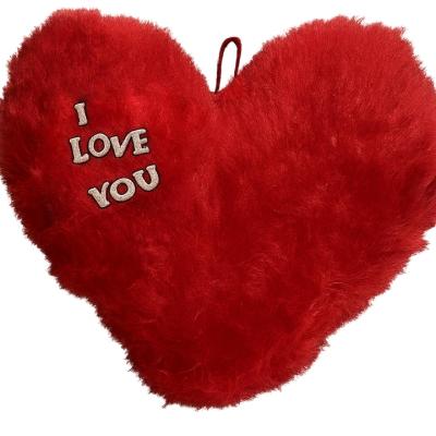 Red Heart Plush with "I LOVE YOU" Embroidery – Romantic Gift